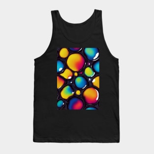 Colorful liquid bubble abstract pattern #49 Tank Top